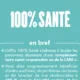 Affiche de l'offre « 100 % Santé » : optique, audio, dentaire, soins pris en charge à 100 %